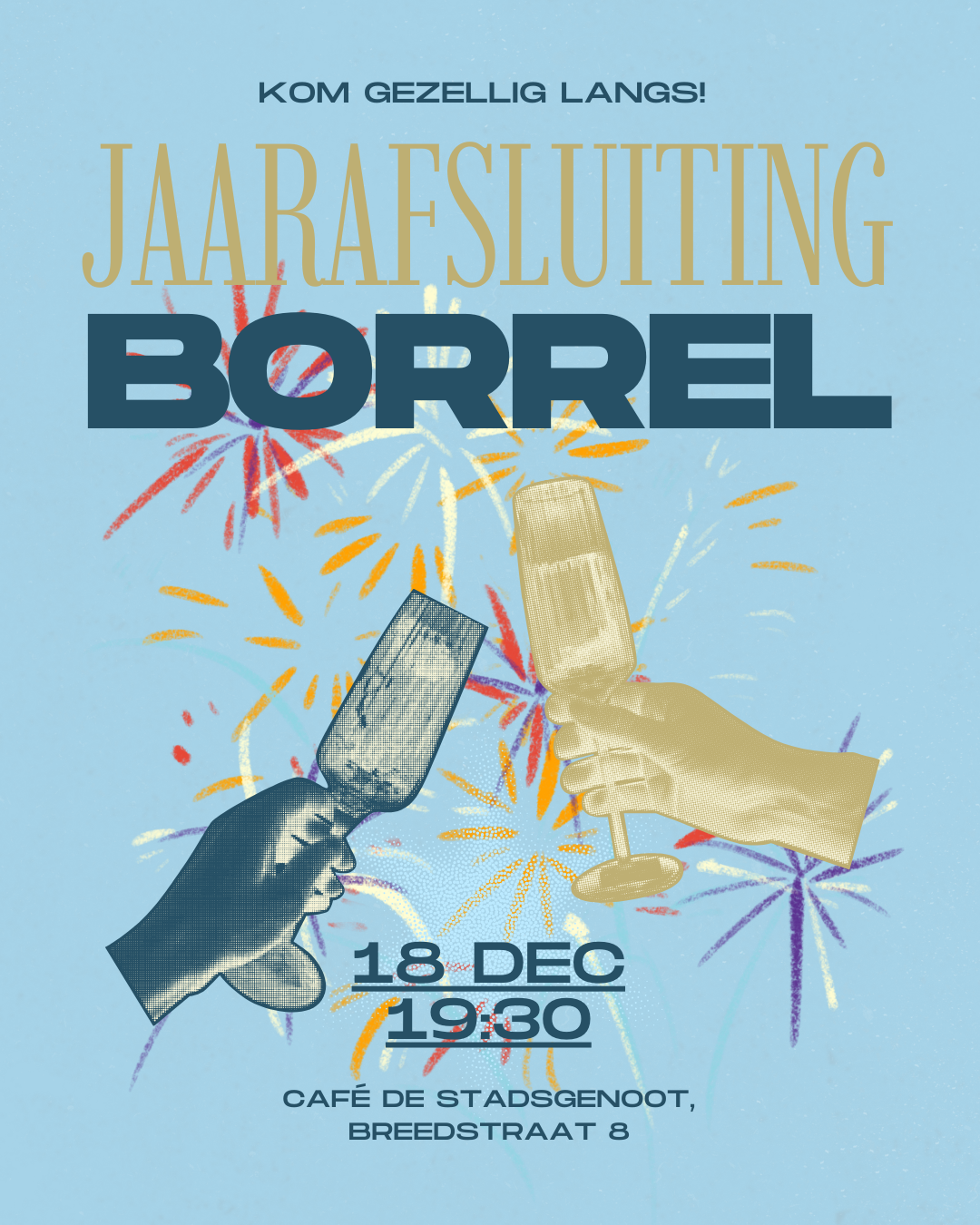 Eindejaars borrel